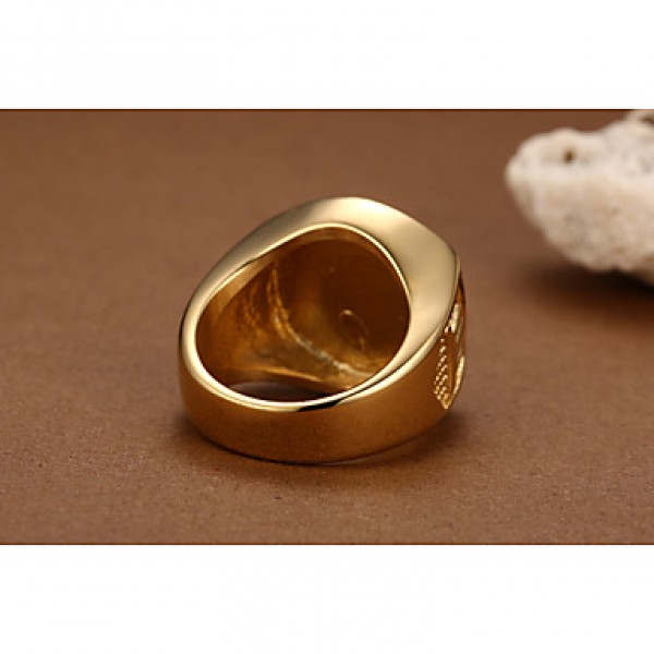 18K Gold Local Tyrants Exaggerated Man Ring