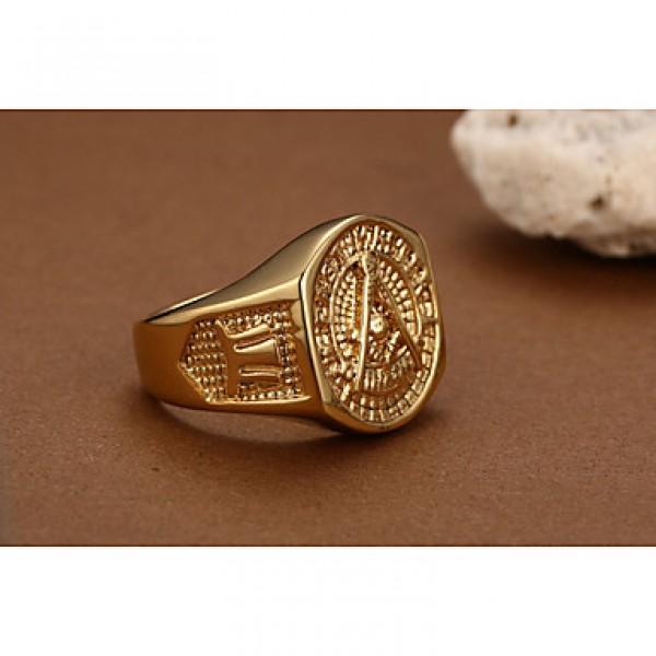 18K Gold Local Tyrants Exaggerated Man Ring