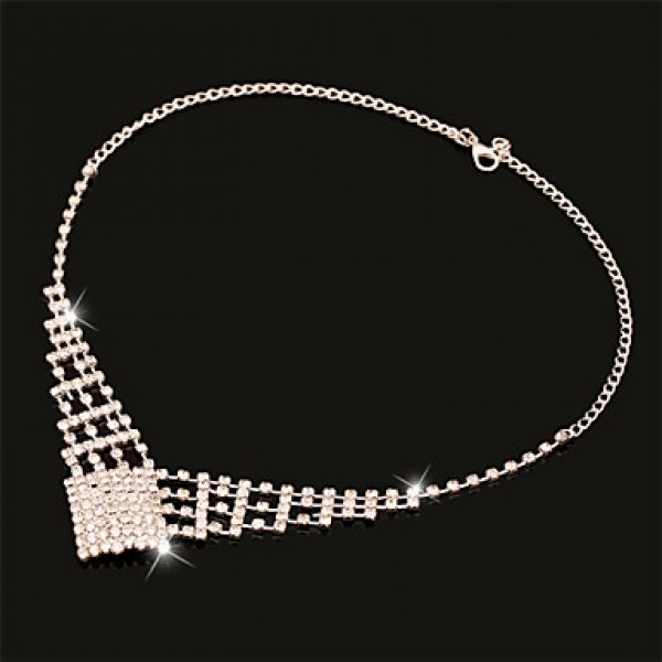 Women Latest Fashion Alloy Rhinestone Imitation Pearl Necklace/Earrings/Bracelets/Rings Sets  