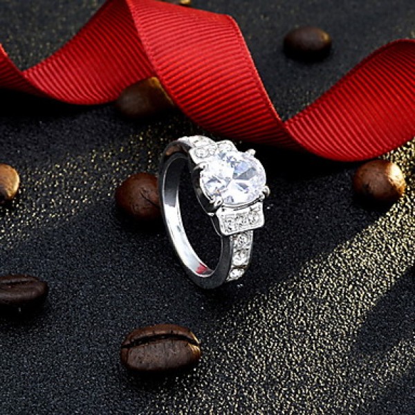 AAA Zircon Statement Ring for Wedding Party