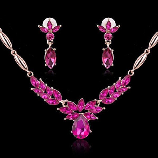 2016 Fashion Women Jewery Set  Necklace Earrings  Parure Bijoux  