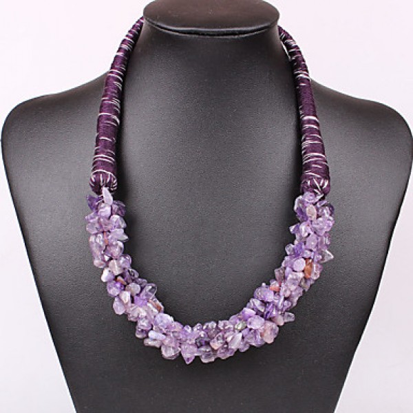 Women Vintage/Cute/Party/Casual Alloy/Gemstone & Crystal/Cubic Zirconia Necklace Sets  